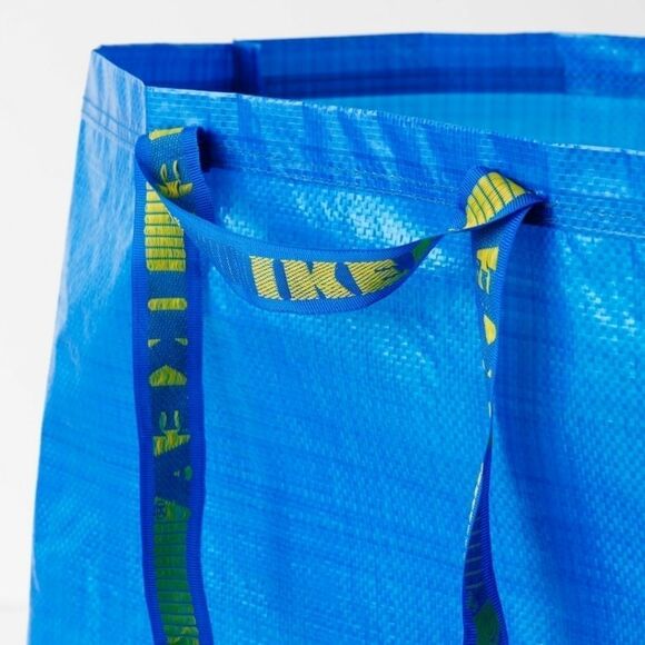 Ikea Blue Frakta Utility Shopping Tote Bag NWT Large - Picture 2 of 6